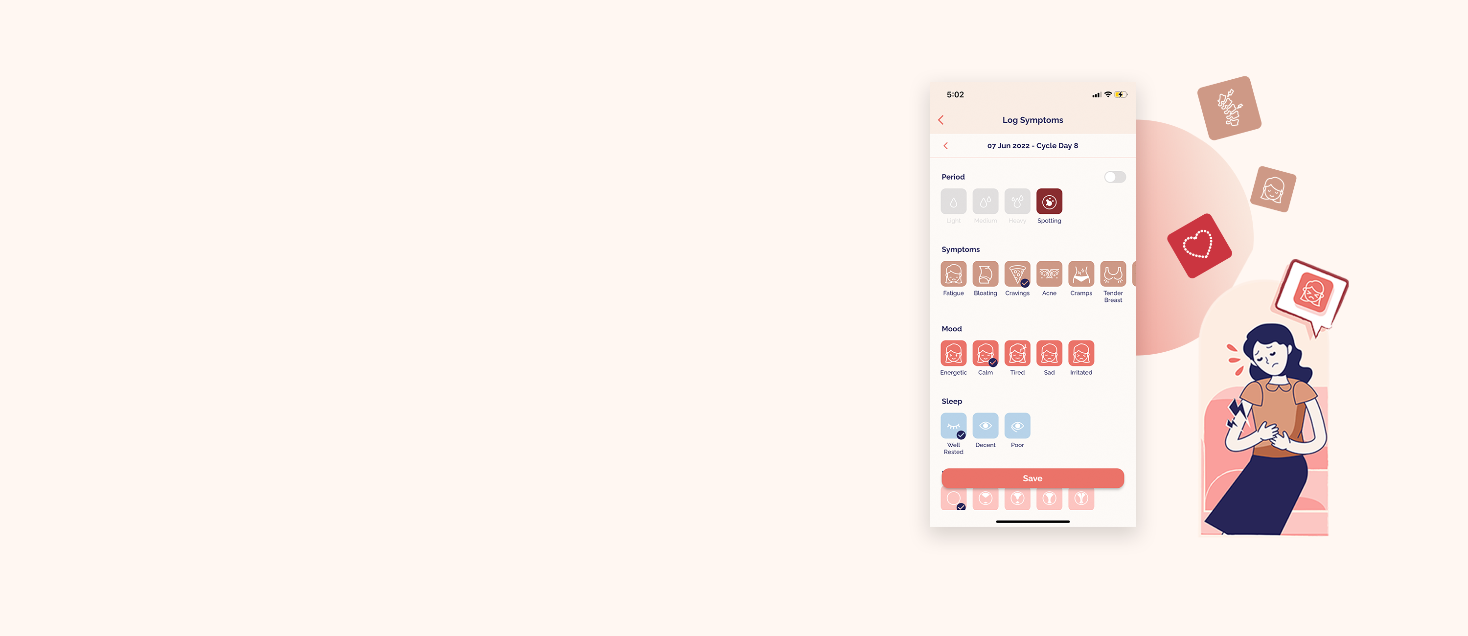 Nona Woman period Tracker App